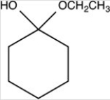 What hemiacetal is formed in the reaction below?   A)    B)    C)    D)   
