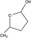 What hemiacetal is formed when the hydroxyl aldehyde shown below is cyclized?   A)    B)    C)    D)   