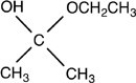 What acetal is formed when the compound shown below is treated with two equivalents of ethanol (CH<sub>3</sub>CH<sub>2</sub>OH) in the presences of H<sub>2</sub>SO<sub>4</sub>?   A)    B)    C)    D)   