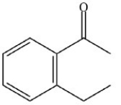 What is the name of the compound below?   A) 2-ethylbenzenone B) 2-ethylacetophenone C) 2-ethylacetobenzone D) 2-ethylphenone