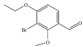 What is the name of the compound below?   A) 3-bromo-4-ethyl-2-methylbenzaldehyde B) 3-bromo-4-ethoxy-2-methoxybenzaldehyde C) 1-bromo-2-ethoxy-6-methoxy-3-benzaldehyde D) 3-bromo-4-ethoxy-2-methoxyphenal