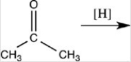 Which of the following is the product of the reduction of acetone,shown below?   A)    B)    C)    D)   
