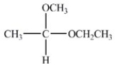 When the hemiacetal below reacts with ethanol,what acetal is formed?   A)    B)    C)    D)   