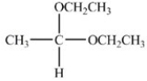 When the hemiacetal below reacts with ethanol,what acetal is formed?   A)    B)    C)    D)   
