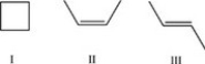 How can the following molecules be classified correctly?   A) II and III are identical molecules B) I and II are constitutional isomers C) I and III are stereoisomers D) II and III are stereoisomers E) Both statements B and D are correct