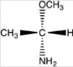 Which choice shows the given molecule correctly represented as a Fischer projection?   A)    B)    C)    D)   
