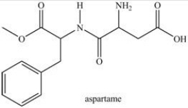 Aspartame contains two chirality centers.  