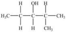 What is the major product of the dehydration of the compound below?   A)    B)    C)    D)   