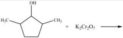 What type of product results from the reaction shown below?   A) A cyclic carboxylic acid B) A primary alcohol C) A cyclic ketone D) An ether