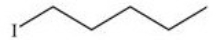 What is the common name of the compound below?   A) Pentyl iodide B) 5-iodopentane C) Hexyl iodide D) Iodyl pentane