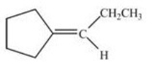 Which alcohol can be dehydrated with sulfuric acid to form the alkene below?   A)    B)    C)    D) Dehydration of more than one of the compounds produces the desired product.