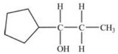<strong>Which alcohol can be dehydrated with sulfuric acid to form the alkene below?  </strong> A)   B)   C)   D)Dehydration of more than one of the compounds produces the desired product. <div style=padding-top: 35px> 