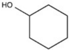 Which statement concerning the compound shown below is incorrect?   A) It is a secondary alcohol. B) Its molecular formula is C<sub>6</sub>H<sub>12</sub>O. C) Its name is phenol. D) It can be oxidized to give a ketone.