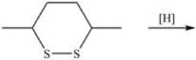 What dithiol is formed when the cyclic disulfide shown below is reduced?   A)    B)    C)    D)   