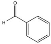 Benzyl alcohol is a colorless liquid with a gentle,pleasant aroma. What is the first product formed when benzyl alcohol is oxidized?   A)    B)    C)    D)   