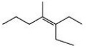 What is the IUPAC name of this compound?   A) 5-ethyl-4-methyl-4-heptene B) 3-ethyl-4-methyl-3-hexene C) 3-ethyl-4-methyl-4-heptene D) 3-ethyl-4-methyl-3-heptene E) 3-ethyl-4-propyl-2-pentene