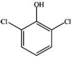 What is the IUPAC name of the compound below?   A) 1,3-dichloro-2-oxybenzene B) 1,3-dichloro-2-hydroxylbenzene C) 2,6-dichlorophenol D) 1,5-dichlorophenol
