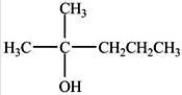 What reagent (and catalyst,if necessary) is needed to convert 2-methyl-2-pentene to the compound below?   A) H<sub>2</sub>SO<sub>4</sub> B) H<sub>2</sub>O,H<sub>2</sub>SO<sub>4</sub> C) CH<sub>3</sub>OH,H<sub>2</sub>SO<sub>4</sub> D) H<sub>2</sub>O E) CH<sub>3</sub>OH
