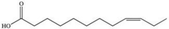 The C=C bond in the structure below has a trans configuration.  