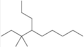 What is the IUPAC name of this compound?   A) 4-isopentylnonane B) 3-ethyl-4-propylnonane C) 3,3-dimethyl-4-propylnonane D) 3,3-dimethyl-4-butylnonane