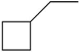 The IUPAC name of the molecule below is propylcyclobutane.  