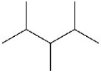 The molecule below contains 1°,2°,and 3° carbon atoms,but no 4° carbon atoms.  