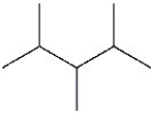 The compound below is an example of a saturated hydrocarbon.  