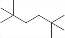 There are ________ carbons in the longest continuous chain of carbons in the molecule below.  