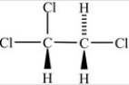 Which of the following correctly depicts the three-dimensional shape around each carbon in the structure below?   A)    B)    C)    D)   