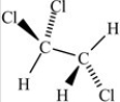 Which of the following correctly depicts the three-dimensional shape around each carbon in the structure below?   A)    B)    C)    D)   