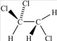 Which of the following correctly depicts the three-dimensional shape around each carbon in the structure below?   A)    B)    C)    D)   