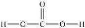Predict the bond angles around the carbon atom in the structure of carbonic acid shown below. Don't forget to draw in lone pairs where needed to give octets.   A) 180° B) 120° C) 109.5° D) 90° E) 60°