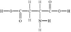 <strong>Aspartic acid is an amino acid used to synthesize proteins. How many polar bonds are in the aspartic acid structure shown below?  </strong> A)4 B)6 C)9 D)12 E)15 <div style=padding-top: 35px> 