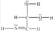 Estimate the bond angles around the sulfur atom in the structure shown below.   A) 90° B) 109.5° C) 120° D) 180°