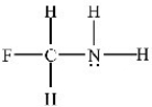 Which atom(s) in the structure below has(have) a partial negative charge (δ<sup>-</sup>) ?   A) Carbon B) Fluorine C) Hydrogen D) Nitrogen E) Nitrogen and fluorine