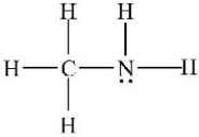 The molecule below is a polar molecule.  
