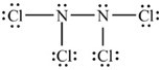 What is the chemical formula for the following Lewis structure?  