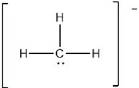 Carbon usually forms four bonds in stable molecules. However unstable carbon compounds with less than four bonds are known. The methyl carbanion shown below is an example. The molecular shape around the carbon atom in this structure is ________.  