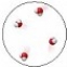 The water molecules in this image are best described as being in the liquid state.  