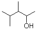 What is the IUPAC name of the following molecule?   A)  1,2,3,3-tetramethylpropan-1-ol B)  1,2,3-trimethylbutan-1-ol C)  2,3,4-trimethylbutan-1-ol D)  3,4-dimethylpentan-2-ol E)  2,3-dimethylpenan-2-ol