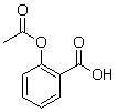 Which functional groups are in the following molecule of aspirin?   A)  a benzene ring, an ester, a ketone, and an alcohol B)  a benzene ring, two ketones, an ether, and an alcohol C)  a benzene ring, a carboxylic acid, an ether, and a ketone D)  a benzene ring, a carboxylic acid, and an ester E)  a phenol, two ketones, and an alcohol
