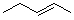 What is the name of the following hydrocarbon?   A)  trans-3-pentane B)  trans-3-pentene C)  cis-3-pentane D)  trans-2-pentene E)  cis-2-pentene