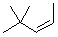 What is the best IUPAC name of the following branched-chain hydrocarbon?   A)  trans-4-methyl-4-methyl-2-pentene B)  cis-2-methyl-2-methyl-3-pentene C)  cis-4,4-dimethyl-2-pentene D)  trans-2,2-dimethyl-3-pentene E)  cis-4,4,4-trimethyl-2-propene