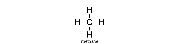 In this covalent molecule of methane,   A)  carbon is sharing its four electrons with the hydrogens. B)  carbon has donated four electrons to hydrogen, leaving it with a charge of +4. C)  hydrogen has eight electrons in its valence shell. D)  carbon is very unstable. E)  carbon does not have an octet of electrons.