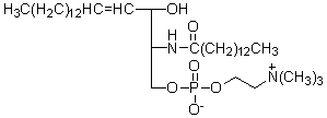 The component of a cell membrane shown below is a   A)  glycerophospholipid. B)  glycosphingolipid. C)  sphingomyelin. D)  triacylglycerol. E)  fatty acid.