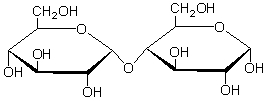 <strong>Which of the following glycosidic linkages does the sugar shown below contain? </strong> A) \beta -(2→4) B) \alpha -(1→4) C) \beta -(1→4) D) \alpha -(2→4) E) \alpha -(2→6)