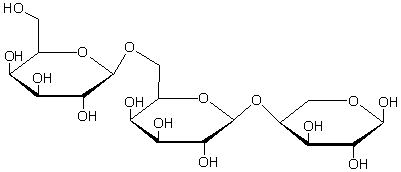 What type of saccharide is the following molecule?   A)  a monosaccharide B)  a disaccharide C)  an oligosaccharide D)  a polysaccharide E)  This molecule is not a sugar.