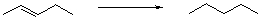 Is the alkene oxidized or reduced during this reaction and how can you tell?   A)  Neither, this is not an oxidation-reduction reaction. B)  The alkene is both oxidized and reduced because this is an oxidation-reduction reaction. C)  The alkene is oxidized because it loses two hydrogens. D)  The alkene is reduced because it loses two hydrogens. E)  The alkene is reduced because it gains two hydrogens.