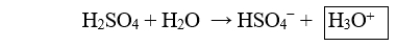 The boxed species in the following reaction is   A)  a hydroxide. B)  a hydronium. C)  a proton. D)  the acid. E)  the conjugate base.