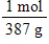 Jane Doe has a cholesterol (C<sub>27</sub>H<sub>46</sub>O) count of 178 mg/dL.You would like to calculate the number of cholesterol molecules that Jane Doe has in each deciliter of blood.Which of the following unit conversions are required to calculate the number of cholesterol molecules per deciliter? i.    II.    III.    IV.   A)  All of the conversions are needed. B)  I and IV C)  III and IV D)  I, II, and III E)  II, III, and IV 